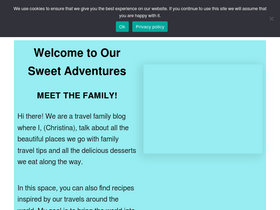 'oursweetadventures.com' screenshot
