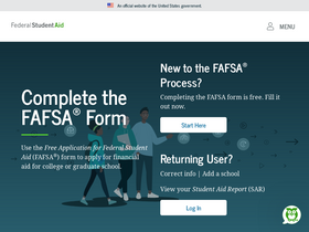 'fafsa.gov' screenshot