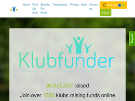 'klubfunder.com' screenshot