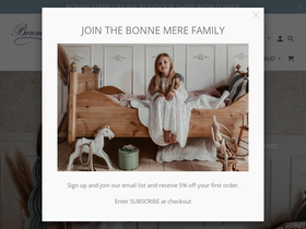 Bonne Mere website screenshot