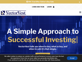 'vectorvest.com' screenshot