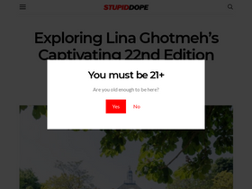 'stupiddope.com' screenshot