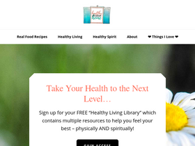 'healthychristianhome.com' screenshot