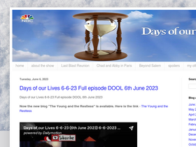 'days-of-our-lives-free.blogspot.com' screenshot