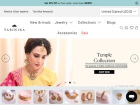 Tarinika homepage screenshot