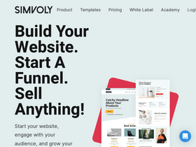 'simvoly.com' screenshot