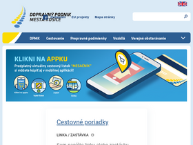 'dpmk.sk' screenshot