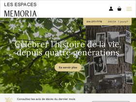 'memoria.ca' screenshot