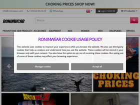 'roninwear.com' screenshot
