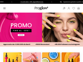 Proglow Italia homepage screenshot