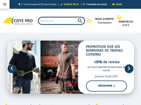 'cotepro.fr' screenshot