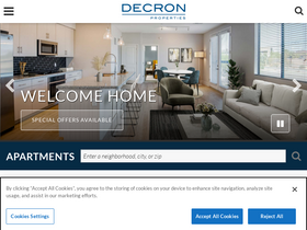 'decron.com' screenshot