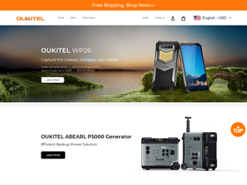 'oukitel.com' screenshot