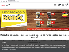 'macovex.pt' screenshot