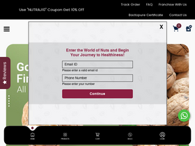 'nutraj.com' screenshot