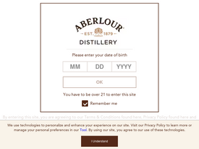 'aberlour.com' screenshot