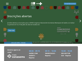 'mostra-virtual.conasems.org.br' screenshot