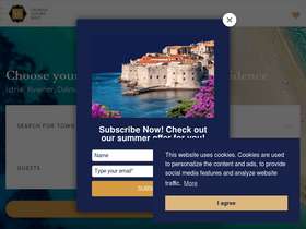 'croatialuxuryrent.com' screenshot