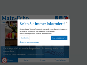 'main-echo.de' screenshot