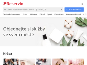 'reservio.cz' screenshot