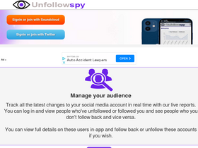 'unfollowspy.com' screenshot