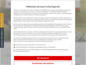 'trauer-in-thueringen.de' screenshot