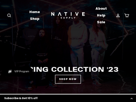 'native.supply' screenshot