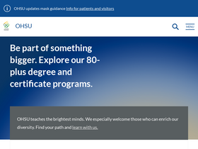 'ohsu.edu' screenshot