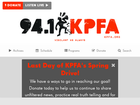 'kpfa.org' screenshot