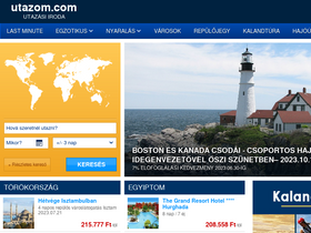 'utazom.com' screenshot