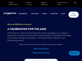 'nabshow.com' screenshot