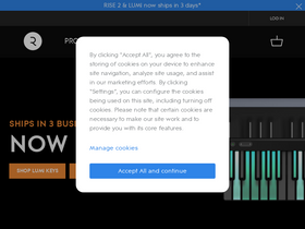 'roli.com' screenshot