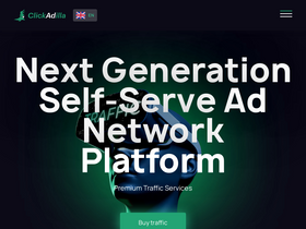 'clickadilla.com' screenshot