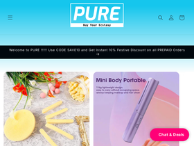 mypurestore.com homepage screenshot