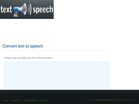 'fromtexttospeech.com' screenshot