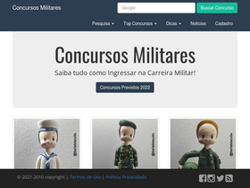 'concursosmilitares.com.br' screenshot