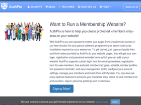 'authpro.com' screenshot