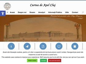 'curteadeapelcluj.ro' screenshot