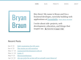 'bryanbraun.com' screenshot