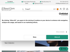 My Luxury Glasses homepage screenshot