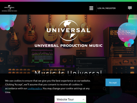 'universalproductionmusic.com' screenshot