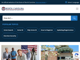'ncsbe.gov' screenshot