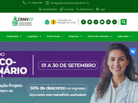 'crmvsp.gov.br' screenshot