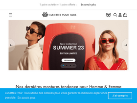 'lunettespourtous.com' screenshot
