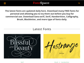 'fontspace.io' screenshot