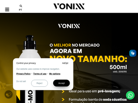 'vonixx.com.br' screenshot