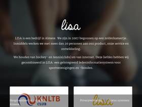 'lisa-is.nl' screenshot