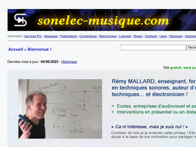 'sonelec-musique.com' screenshot