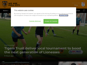'wearehullcity.co.uk' screenshot