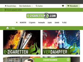 'e-zigarette24.com' screenshot